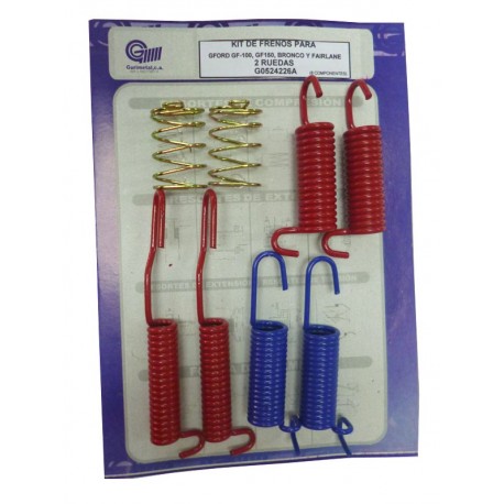 G0524226A Kit de frenos para Gford GF-100, GF-150, Gfairlane y Gbronco (8 componentes)